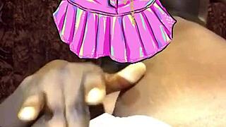 big clit in lingerie
