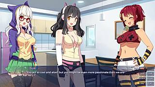 Sakura Gamer Part Six Reaches Clover Ending In Lesbian Game
