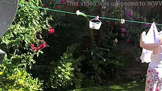 Sexy Neighbor with Big Tits and Ass Flashes Her Feet