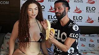 Brina Scarlett accepts challenges in spicy room