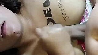 Hot Wife Masturbation in Wild Action