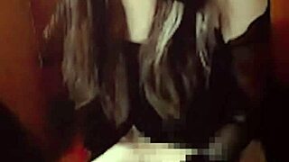 Asian shemale quietly masturbates in homemade video