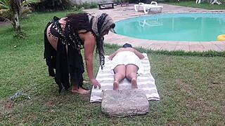 Naughty odalisca Taissa Winkler gets wet during sensual latina massage