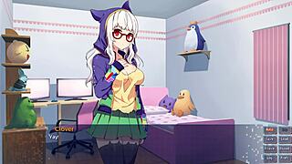 Sakura Gamer Part Six Reaches Clover Ending In Lesbian Game