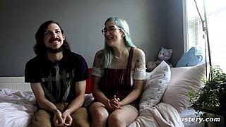 hunny and tyler make up for lost time in homemade couple video