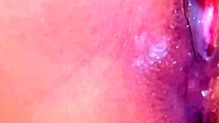 hot big-ass woman guides masturbation with dildo blowjob