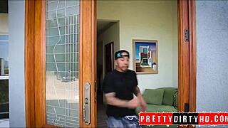 Step dad fucks teen 18+ after chasing boyfriend away