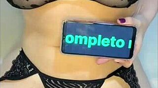 brazilian greedy brunette sucks monster cock deep, wanting cum in mouth.