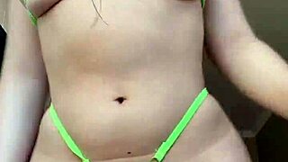 Your Latina Neighbor In Underwear Shows Natural Tits