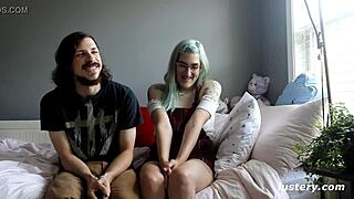hunny and tyler make up for lost time in homemade couple video