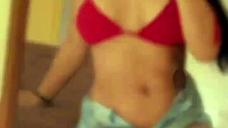 hot big-ass woman guides masturbation with dildo blowjob