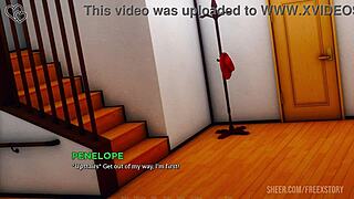 Futa domme pegs you to a messy facial