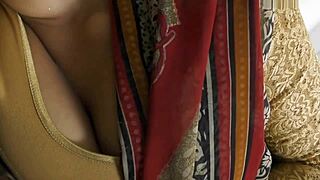 Horny Lily plays stepmom in wild roleplay with intense kisses.