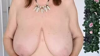 mature cougar in stockings teases pussy for your pleasure