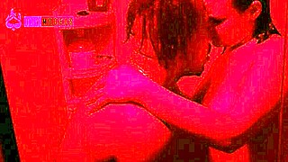 Curvy Brunette Showers With Monster Cock