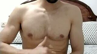 damn! hot guy jerks off showing ass