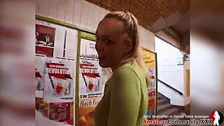 young 18+ german girl's first anal feels so intense