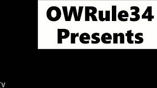 Widowmaker intensely gets a big anal creampie in hardcore assfucking scene with creampie action