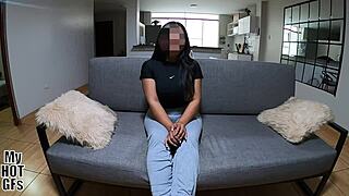 Amateur Latina Teen Loves Sex with Boyfriend in Cowgirl Position