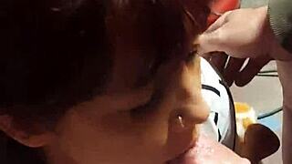 Hot Wife Sucks and Swallows My Cock