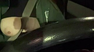 Wow, Italian Wife Flashes Juicy Tits Outdoors!