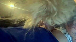 sucking a big dick for breakfast blonde slut