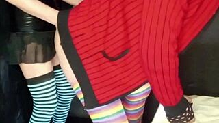 Brunette Slut Fucks Boyfriend's Ass With Strapon