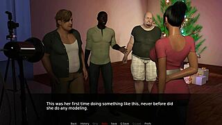 Zoey's christmas gift: big black cock blowjob