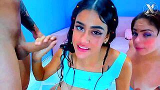 I see two colombian latinas in threesome with neighbor