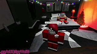 santas little helper gets rough anal and creampie from big cock