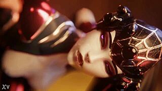 Widowmaker intensely gets a big anal creampie in hardcore assfucking scene with creampie action
