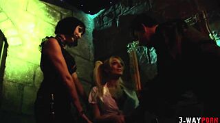 Stacey Saran and Sofia Valentine in wild anal threesome