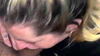 My Friend Gets Delicious Blowjob From Amateur Latina Blonde