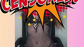 Skinny young redhead performs real strip tease in sheer clothes