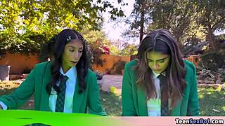 Cute teen 18+ offers free pussy at university stand