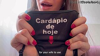 wet pussy joi with huge dildo for cuckold humiliation in gym dress and cameltoe panties