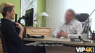 Agent called Lussy Sweet for a meeting, but she fucked him right in the office for Vip4k.