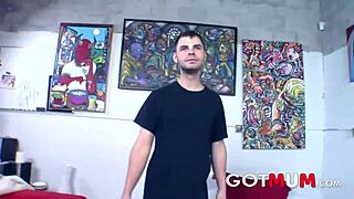 Brunette Milf Gets Cumshot On Pretty Face From Big Cock!