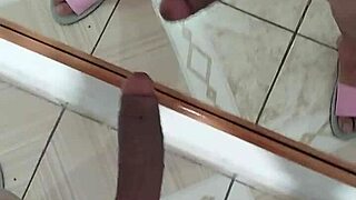 pov handjob on big dick with intense stroking and cum
