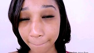 Cute Teen Brunette Swallows Cum After POV Fuck At Modeling Audition