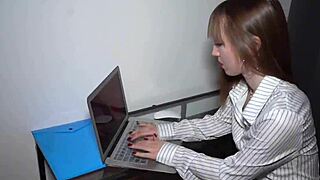 Hardcore Pounding with Cute Russian Boss Kate Quinn to Secure Job