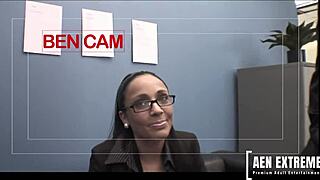 Company interview turns into interracial foursome with ebony jasmine web and romana ryder.