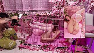 della cate visits nade nasty's pink room for fun