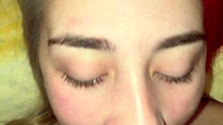 18 year blonde blowjob and facefuck full video pov