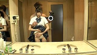 Cute JK Remu-Chan Moans During Creampie POV