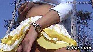 Mature Milf Exhibits on Beach for Voyeurs