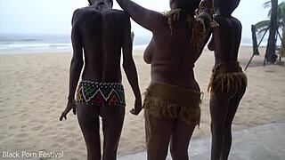 African witches perform rain-making dance ritual