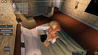 Roblox slut boldly sucks and fucks big dick