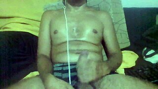 Huge Cock Jerk Off Instructions In Bedroom!