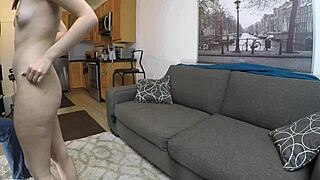 Gracie Mayy Casting: Skinny Slut Gagging